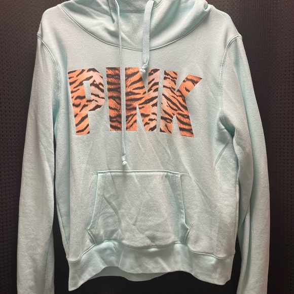 Victoria's Secret PINK Aqua Hoodie - Picture 1 of 3